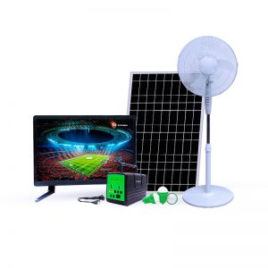 solar energy system power fan and tv