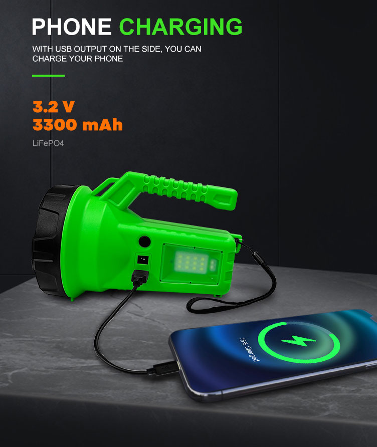 Solar beam(SR067T1) - Multi-function Solar flashlight 4